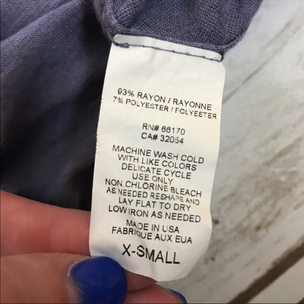 Free People/We The Free Purple Striped Shirt - Picture 5 of 5